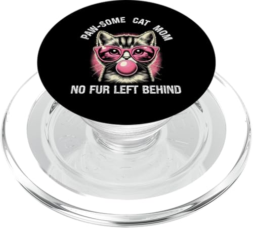 Cat Mom Pride im Retro-Look — kein Fell mehr, die Pfote sieht aus PopSockets PopGrip für MagSafe Cat Mom Pride im Retro-Look — kein Fell mehr, die Pfote sieht aus PopSockets PopGrip für MagSafe von Meow Mode Apparel.USA