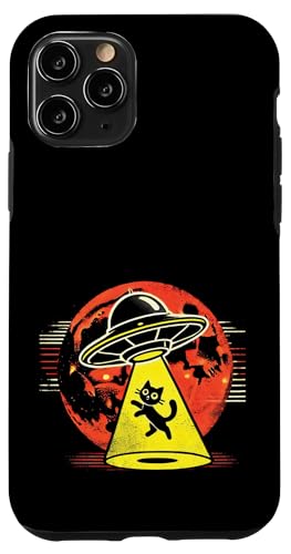 Retro Alien Beam UFO Space Cat Mama Papa Kosmische Katzenentführung Hülle für iPhone 11 Pro Retro Alien Beam UFO Space Cat Mama Papa Kosmische Katzenentführung Hülle für iPhone 11 Pro von Meow Mode Apparel.USA