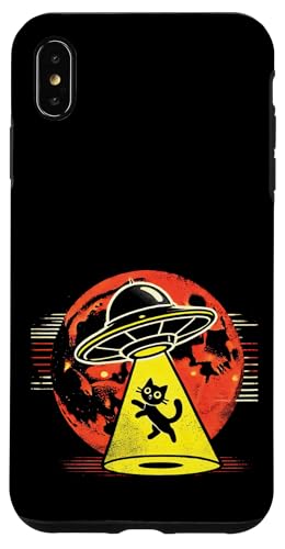 Retro Alien Beam UFO Space Cat Mama Papa Kosmische Katzenentführung Hülle für iPhone XS Max Retro Alien Beam UFO Space Cat Mama Papa Kosmische Katzenentführung Hülle für iPhone XS Max von Meow Mode Apparel.USA