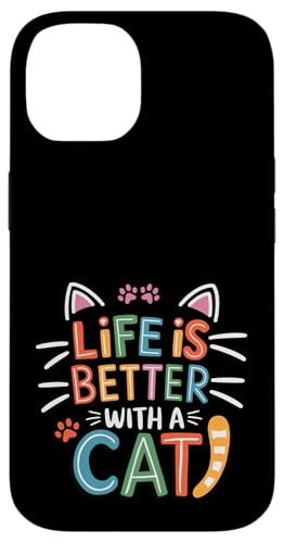 Das Retro-Leben ist besser mit Cat Kitty Lover Cat Moms & Dads Hülle für iPhone 14 Das Retro-Leben ist besser mit Cat Kitty Lover Cat Moms & Dads Hülle für iPhone 14 von Meow Mood Apparel.USA