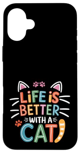 Das Retro-Leben ist besser mit Cat Kitty Lover Cat Moms & Dads Hülle für iPhone 16 Plus Das Retro-Leben ist besser mit Cat Kitty Lover Cat Moms & Dads Hülle für iPhone 16 Plus von Meow Mood Apparel.USA