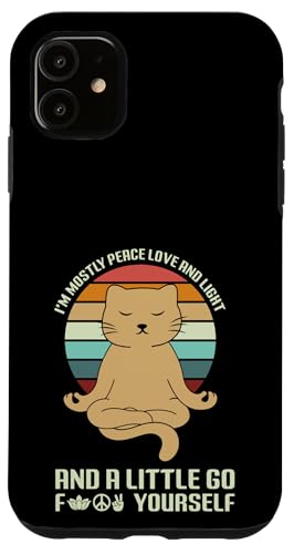 Ein bisschen Selbstliebe Spiritueller Sarkasmus Zen Cat Mütter & Väter Hülle für iPhone 11 von Meow Mood Apparel.USA
