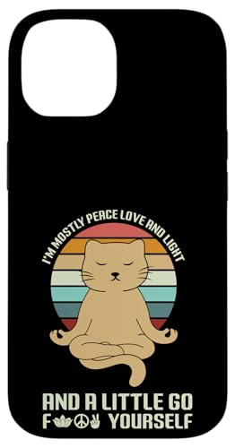 Ein bisschen Selbstliebe Spiritueller Sarkasmus Zen Cat Mütter & Väter Hülle für iPhone 14 von Meow Mood Apparel.USA