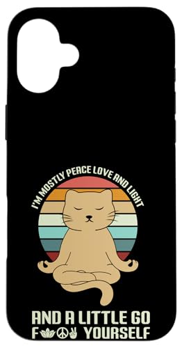 Ein bisschen Selbstliebe Spiritueller Sarkasmus Zen Cat Mütter & Väter Hülle für iPhone 16 Plus von Meow Mood Apparel.USA