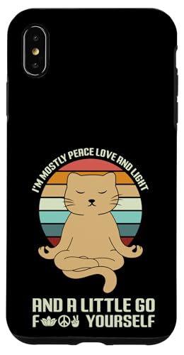 Ein bisschen Selbstliebe Spiritueller Sarkasmus Zen Cat Mütter & Väter Hülle für iPhone XS Max von Meow Mood Apparel.USA