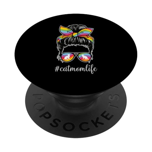 Entzückende Katze Mama Life | Süße Katzenmütter Kitty Cat Mom PopSockets Klebender PopGrip Entzückende Katze Mama Life | Süße Katzenmütter Kitty Cat Mom PopSockets Klebender PopGrip von Meow Mood Apparel.USA