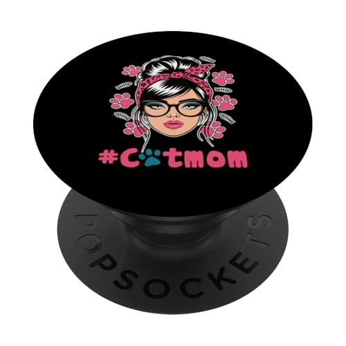 Entzückende Katze Mama Life | Süße Katzenmütter Kitty Cat Mom PopSockets Klebender PopGrip Entzückende Katze Mama Life | Süße Katzenmütter Kitty Cat Mom PopSockets Klebender PopGrip von Meow Mood Apparel.USA