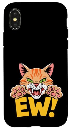 Entzückende schwarze Katze gegen soziale Mütter und Väter Hülle für iPhone X/XS Entzückende schwarze Katze gegen soziale Mütter und Väter Hülle für iPhone X/XS von Meow Mood Apparel.USA