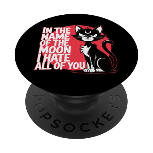 Im Namen des Mondes, Parodie, Katzenliebhaber, Katzenmütter und -väter PopSockets Klebender PopGrip Im Namen des Mondes, Parodie, Katzenliebhaber, Katzenmütter und -väter PopSockets Klebender PopGrip von Meow Mood Apparel.USA