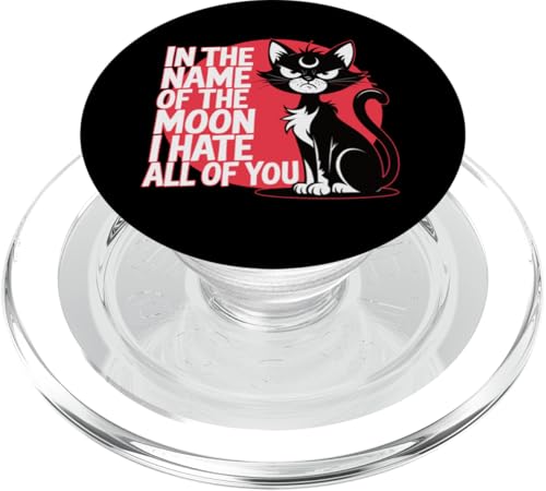 Im Namen des Mondes, Parodie, Katzenliebhaber, Katzenmütter und -väter PopSockets PopGrip für MagSafe Im Namen des Mondes, Parodie, Katzenliebhaber, Katzenmütter und -väter PopSockets PopGrip für MagSafe von Meow Mood Apparel.USA