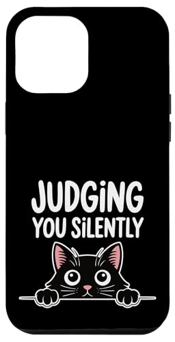 Judging You Silently Katzenhumor für Katzenliebhaber, Katzenmütter und Papa Hülle für iPhone 12 Pro Max Judging You Silently Katzenhumor für Katzenliebhaber, Katzenmütter und Papa Hülle für iPhone 12 Pro Max von Meow Mood Apparel.USA