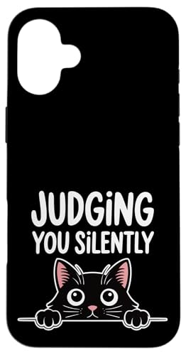 Judging You Silently Katzenhumor für Katzenliebhaber, Katzenmütter und Papa Hülle für iPhone 16 Plus Judging You Silently Katzenhumor für Katzenliebhaber, Katzenmütter und Papa Hülle für iPhone 16 Plus von Meow Mood Apparel.USA