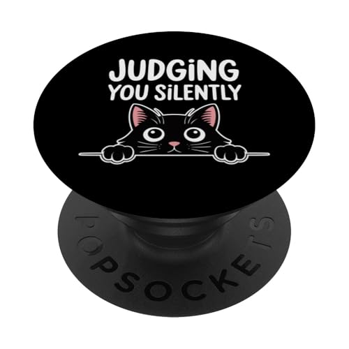 Judging You Silently Katzenhumor für Katzenliebhaber, Katzenmütter und Papa PopSockets Klebender PopGrip Judging You Silently Katzenhumor für Katzenliebhaber, Katzenmütter und Papa PopSockets Klebender PopGrip von Meow Mood Apparel.USA