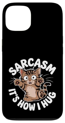 Liebenswerter Sarkasmus Wie ich Humor umarme Katzen lieben Katzenmütter & Väter Hülle für iPhone 13 von Meow Mood Apparel.USA
