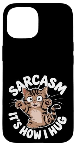 Liebenswerter Sarkasmus Wie ich Humor umarme Katzen lieben Katzenmütter & Väter Hülle für iPhone 15 Liebenswerter Sarkasmus Wie ich Humor umarme Katzen lieben Katzenmütter & Väter Hülle für iPhone 15 von Meow Mood Apparel.USA