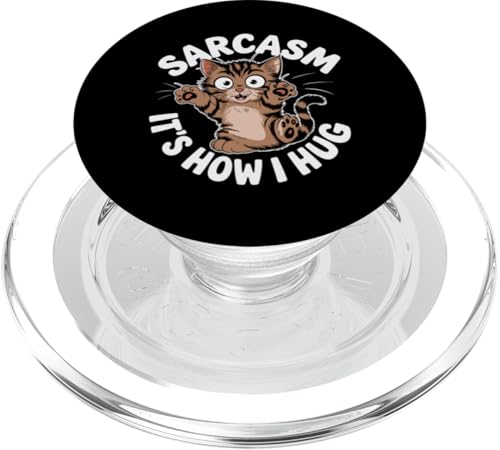 Liebenswerter Sarkasmus Wie ich Humor umarme Katzen lieben Katzenmütter & Väter PopSockets PopGrip für MagSafe von Meow Mood Apparel.USA