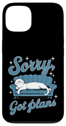 Lustige Sorry Got Plans Lazy Kitty Katze Homebody Katze Mütter & Papa Hülle für iPhone 13 Lustige Sorry Got Plans Lazy Kitty Katze Homebody Katze Mütter & Papa Hülle für iPhone 13 von Meow Mood Apparel.USA