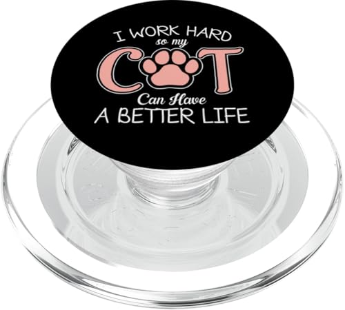 Niedlicher Katzenbesitzer Spruch Haustier Eltern Kitty Katze Mütter & Väter PopSockets PopGrip für MagSafe von Meow Mood Apparel.USA