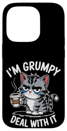 Süße, mürrische Kitty-Haltung für Katzenliebhaber, Katzenmütter und -papa Hülle für iPhone 14 Pro von Meow Mood Apparel.USA
