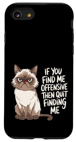 Süße, mürrische Kitty-Haltung für Katzenliebhaber, Katzenmütter und -papa Hülle für iPhone SE (2020) / 7 / 8 von Meow Mood Apparel.USA