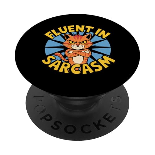 Süße, mürrische Kitty-Haltung für Katzenliebhaber, Katzenmütter und -papa PopSockets Klebender PopGrip Süße, mürrische Kitty-Haltung für Katzenliebhaber, Katzenmütter und -papa PopSockets Klebender PopGrip von Meow Mood Apparel.USA