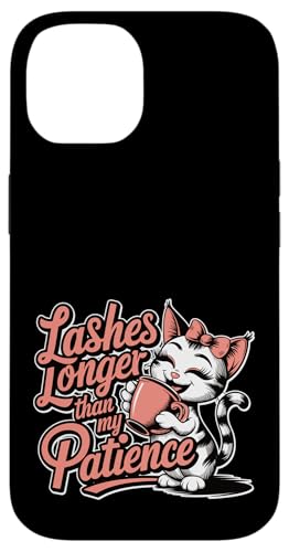 Wimpern länger als meine Geduld Sassy Cats Lover Cat Dad Moms Hülle für iPhone 14 Wimpern länger als meine Geduld Sassy Cats Lover Cat Dad Moms Hülle für iPhone 14 von Meow Mood Apparel.USA