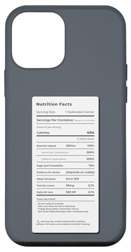 Gamer Fuel – Lustiges Gaming-Nährwertdesign Hülle für iPhone 12 mini Gamer Fuel – Lustiges Gaming-Nährwertdesign Hülle für iPhone 12 mini von Meowoods Studio
