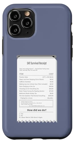Lustige SAT Survival Quittung - Student Exam Humor Hülle für iPhone 11 Pro von Meowoods Studio