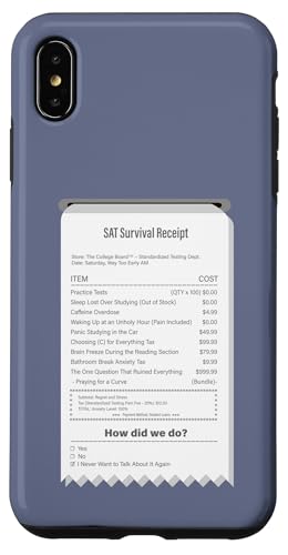 Lustige SAT Survival Quittung - Student Exam Humor Hülle für iPhone XS Max Lustige SAT Survival Quittung - Student Exam Humor Hülle für iPhone XS Max von Meowoods Studio