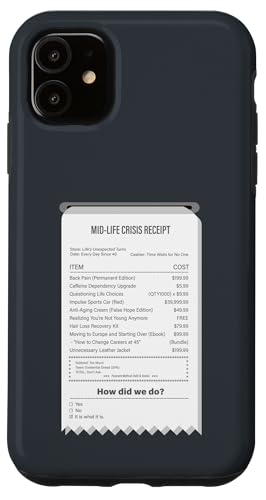 Lustiger Mid-Life Crisis Quittung - sarkastischer Erwachsenenhumor Hülle für iPhone 11 Lustiger Mid-Life Crisis Quittung - sarkastischer Erwachsenenhumor Hülle für iPhone 11 von Meowoods Studio