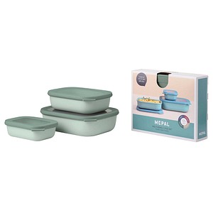 MEPAL Frischhaltedosen-Set Cirqula grün 0,5/1,0/2,0 l, 1 Set von Mepal