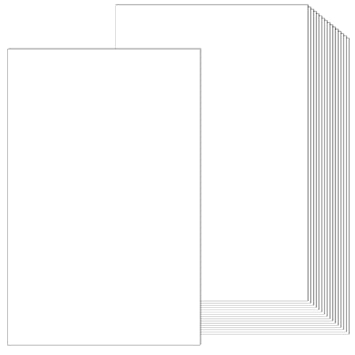 Kartonpapier in der gesetzlichen Größe, 21,6 x 35,6 cm, weiß, glatt, 29,5 kg, Karton, Pastellfarben, für Dokumente, Programme, Menüsdrucker, Laserdrucker (100 Stück) von Mepase