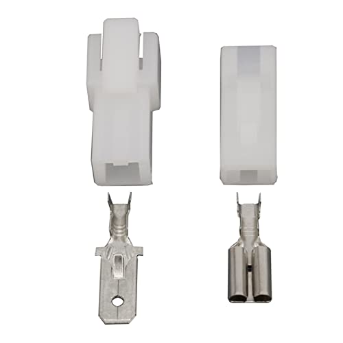 1 Pin 7.8 Serie Shanted Car Lampe Socket Steckverbinder mit Terminal DJ7011-7.8-11/21 1p (Size : 10 Sets) von Meracm