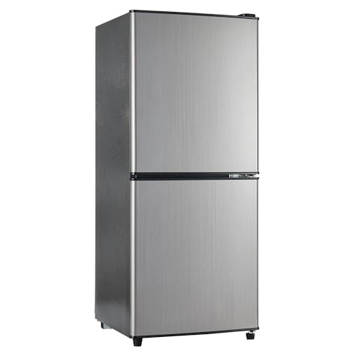 Merax 106L Energiesparkühlschrank 60L-Kühlschrank + 46L-4-Sterne-Gefrierschrank Standardkühlschränke Tiefkühlschrank Fridge von Merax