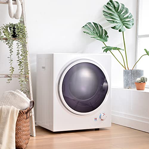 MeraxMini tumble dryer, 2.5 kg, can be wall-mounted,200 minutes timer, dual filters, PTC ceramic heating, stainless steel drum, overheat protection, 65°C suitable drying temperature von Merax