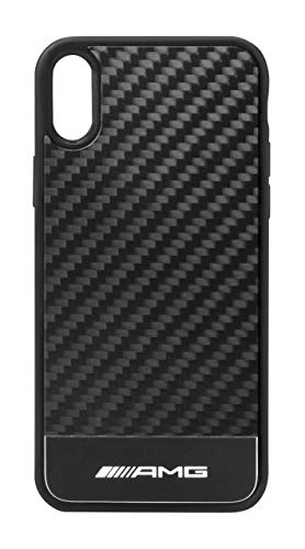 Mercedes-Benz Collection AMG Hülle für iPhone XR | iPhone XR Handyhülle/Case mit AMG Logo | grau, schwarz von Mercedes-Benz