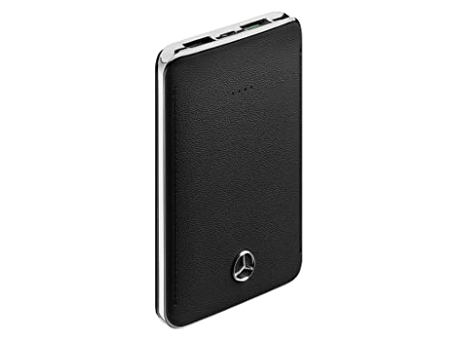 Mercedes-Benz Collection Powerbank, 5.000mAh | Powerbank/Mobile Ladestation mit Mercedes Logo | Silber, schwarz von Mercedes-Benz