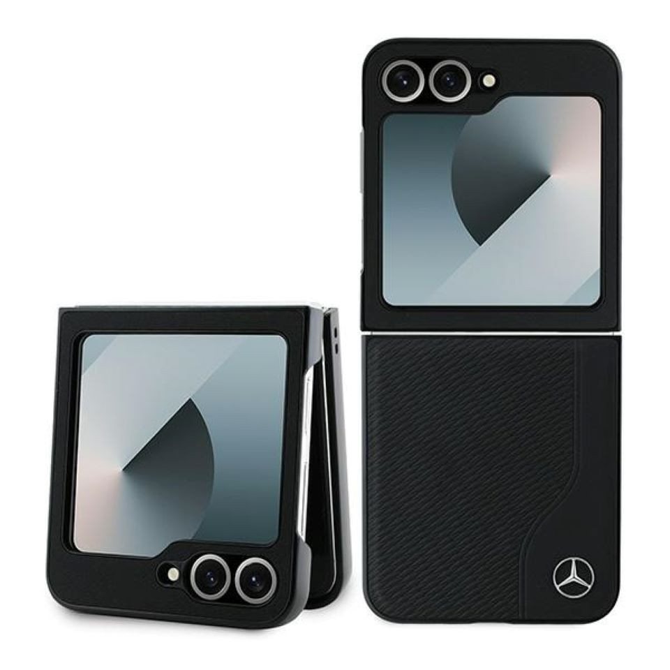 Mercedes Benz Handyhülle Case Galaxy Z Flip 6 Echtleder schwarz MagSafe kompatibel 6,7 Zoll, Kantenschutz Mercedes Benz Handyhülle Case Galaxy Z Flip 6 Echtleder schwarz MagSafe kompatibel 6,7 Zoll, Kantenschutz von Mercedes Benz