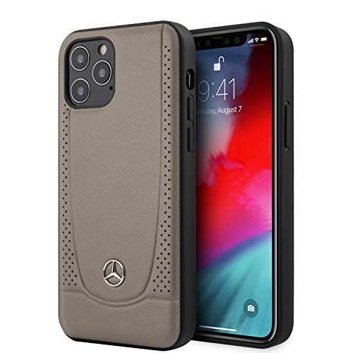 Mercedes-Benz "MEHCP12LARMBR hardcase Urban Line Hülle für iPhone 12 Pro Max 6,7"" Braun, MEHCP12LARCT von Mercedes-Benz