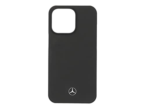 Mercedes-Benz. Schutzhülle für iPhone® 13 Pro, Schwarz, Polycarbonat/Mikrofaser, Aussparungen für Kamera, Controller und Anschlüsse, geeignet für kabelloses Laden, offizielles Produkt der Kollektion. von Mercedes-Benz