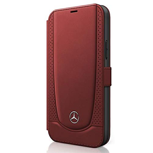 Mercedes Book Urban Line Lederhülle Flip Case für iPhone 12 Mini rot, Mercedes von Mercedes-Benz