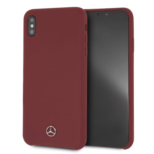 Mercedes MEHCI65SILRE Hülle für iPhone XS Max rot Silicone Line von Mercedes-Benz