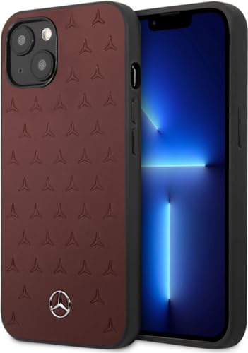Mercedes MEHCP13MPSQRE hülle für iPhone 13 6,1" rot Leather Stars Pattern Mercedes MEHCP13MPSQRE hülle für iPhone 13 6,1" rot Leather Stars Pattern von Mercedes-Benz