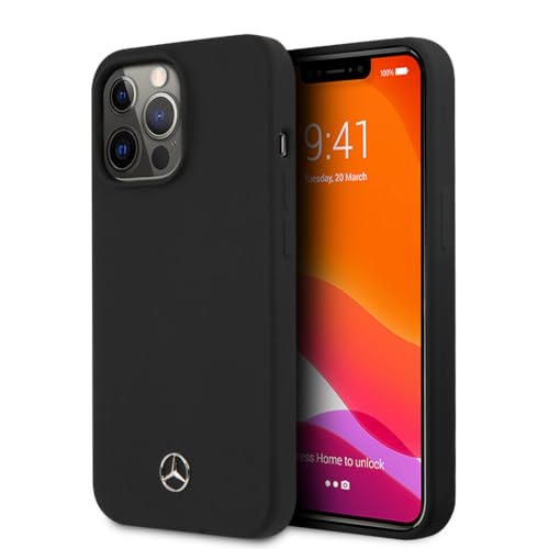 Mercedes MEHCP14XSILBK hülle für 14 Pro Max 6,7" schwarz/Black hardcase Silicone Line von Mercedes-Benz