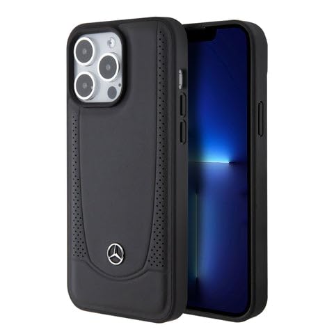 Mercedes MEHCP15XARMBK Hülle für iPhone 15 Pro Max 6.7" Schwarz hardcase Leather Urban von Mercedes-Benz