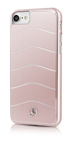 Mercedes MEHCP7CUSALRG Gebürstetes Aluminium Hart Schutzhülle für Apple iPhone 7 rosa von Mercedes-Benz