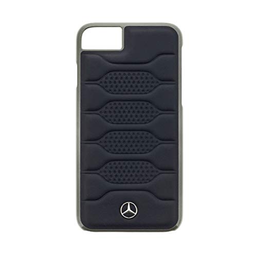 Mercedes MEHCP7PGRNA Pattern I Genuine Leder Hard Schutzhülle für Apple iPhone 7 blau Abyss von Mercedes