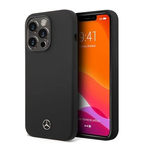 Mercedes MEHMP14XSILBK hülle für 14 Pro Max 6,7" schwarz/Black hardcase Silicone Line von Mercedes-Benz