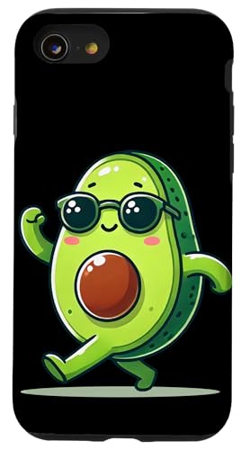 Hülle für iPhone SE (2020) / 7 / 8 Ripe and Ready: Kawaii Avocado with a Sunny Twist von Merch Kawaii By LAP