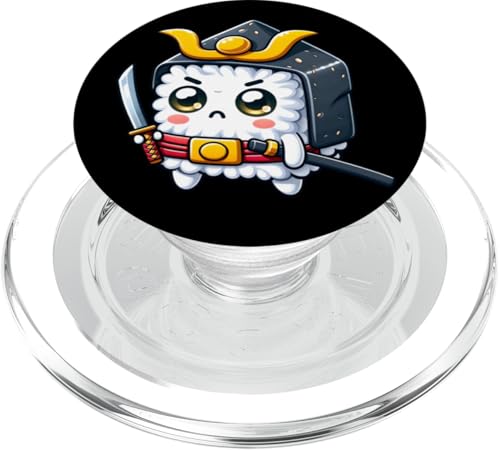 Kawaii Samurai Sushi: The Culinary Warrior PopSockets PopGrip für MagSafe Kawaii Samurai Sushi: The Culinary Warrior PopSockets PopGrip für MagSafe von Merch Kawaii By LAP